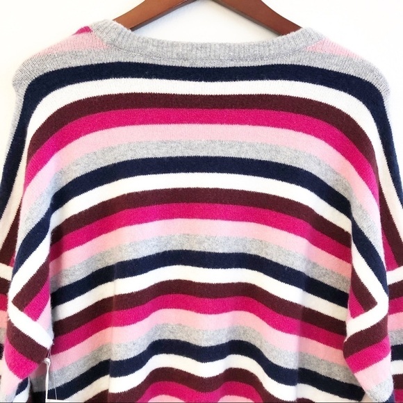 COURT & ROWE NWT Ivy League Striped Sweater Size XL in Pink Stripe - Picture 11 of 15
